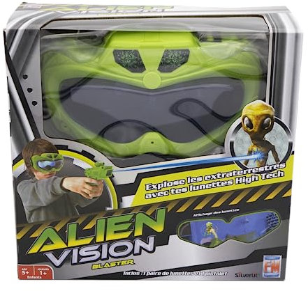 Silverlit - Alien Vision - Jeu Interactif avec Masque 3D - Vise et élimine Les Aliens - Aventure Interactive - Durée d'une Partie 90 Secondes - 4 Niveaux de difficulté - 1+ Joueurs - A partir de 5 Ans