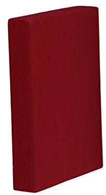 Schulterstandplatte Asana Block (Platte) bordeaux-rot, Yoga Zubehör, Hilfsmittel für Schulterstand, 305 x 205 x 50 mm