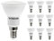 VINSUN® 10er Pack E14 LED Lampe 5W 400lm (Ersetzt 35W) [LED Leuchtmittel warmweiß 2900K, 110°, JDR Reflektor]