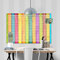 banjado® Wandkalender abwischbar aus Glas 75x50 cm/Jahresplaner abwischbar mit Motiv Regenbogen Holz/langlebiger Jahreskalender, Urlaubsplaner & Familienplaner abwischbar