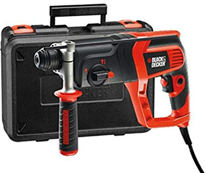 BLACK+DECKER KD975KA-QS Martello Tassellatore e Scalpellatore, 710 W, 1.8 J, con Extra Accessori
