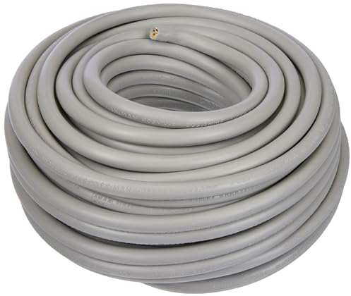Electraline 20607088- Matassa di cavo 25 metri, colore: Grigio
