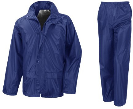 Result Mens Core Rain Suit (Trousers and Jacket Set) (S) (Royal)