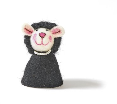 Eierwärmer Motiv schwarzes Schaf