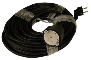 UNITEC Prolunga Schuko H05VV-F 3G 1,5 mm², 25 m, nero