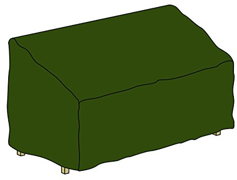 Nexos Abdeckplane Schutzhülle Gartenbank Abdeckung Abdeckhaube Wetterschutz beschichtet wasserdicht 130 x 78 x 80 cm