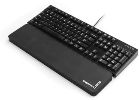 Grifiti Fat Handgelenkauflage 17 in Schwarz ist eine 10 cm Breite Handauflage für Standard Tastaturen und mechanische Tastaturen und 17 Zoll Laptops, Notebooks und Macbook bis