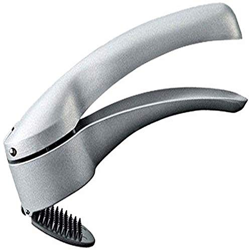 MOHA Knoblauchpresse, Aluminiumguss, ABS, Silber, 3.5 x 16 x 5 cm