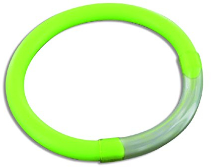 JENZI Ring-Bißanzeiger (für Knicklicht geeignet) Flour-gelb