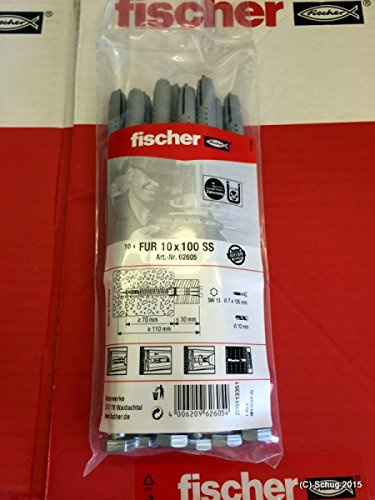 Fischer Univ.rahmendübel FUR 10X100 SS B Beutel (62605) Profisortiment- Inhalt: 1 Stück