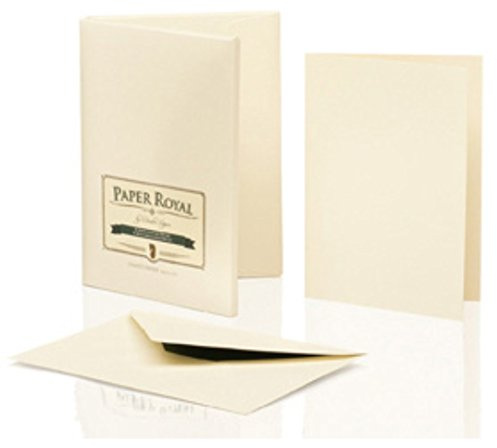 RÖSSLER Paper Royal Kartenmappe DIN A6 C6, chamois 8 Karten mit