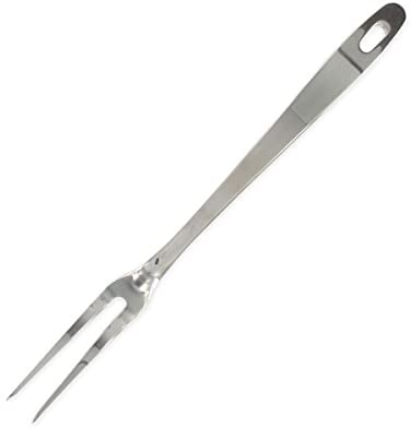 Fackelmann 40696 Fourchette INOX 2 Piques, Fourchette à Viande, Fourchette Barbecue, Fourchette, Acier Inoxydable, Argent, 30,5 x 2,4 x 3,5 cm