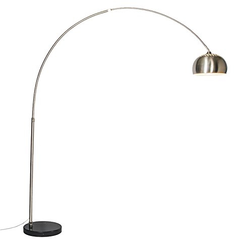 QAZQA xxl - Lampada da terra arco Moderno - 1 luce - L 2210 mm - Acciaio - Moderno - Soggiorno