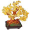 Feng Shui Glücksbringer Baum, 25 cm mit ca 280 Steinen, Geldbaum Bonsai Pfennigbaum Miniaturbaum Harmoniebaum Yoga Meditation Dekoration, Handarbeit