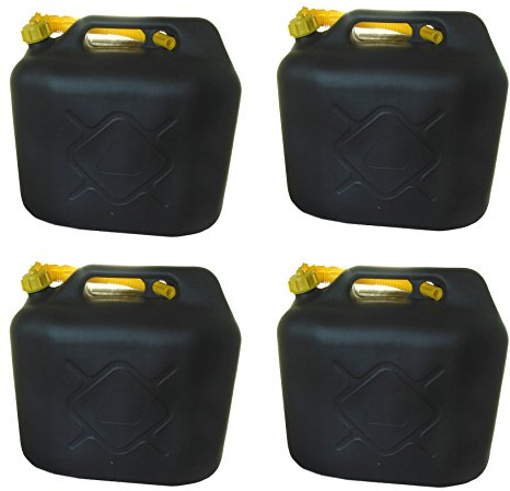 TOPJESS 4x20L Kraftstoffkanister Benzinkanister Kraftstoff Reserve Kanister UN-Zulassung