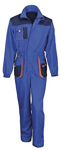 Result R321x, Tuta da Lavoro Lite Unisex, Reale/Marina/Arancione, 5X-L