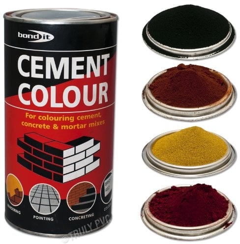 Truly PVC Supplies 6 x 1kg Tubs of Brick Red Powdered Cement Dye Bond-It Builders Complete BDH060R