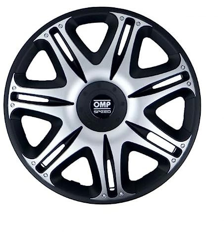 OMP Speed 4 Radkappen Ghost Schwarz/Silber 15 Zoll