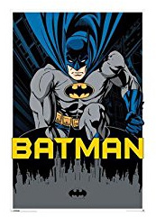 Batman City Maxi Poster, Holz, Mehrfarbig
