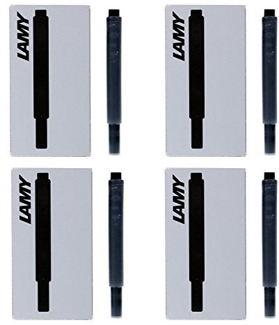 Lamy Fountain Pen Ink Cartridges, Black Ink, Pack of 20 (LT10BKB)