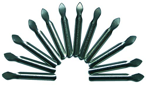 MAMMUT 144002 - Zubehör für Kratzbilder, 12er Pack Kratzmesser, ohne Halter, Ersatzteile, Scraper, Scratch, Messer Set zum Freikratzen von Bildern
