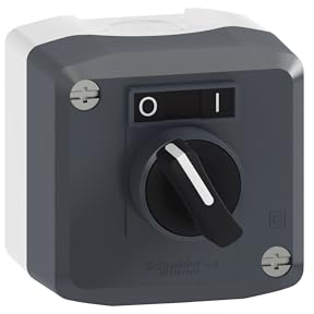 Schneider Electric Harmony XALD Aufbaugehäuse, Wahlschalter, Funktion Start oder Stop, 1S, dunkelgrau, Artikelnummer XALD134
