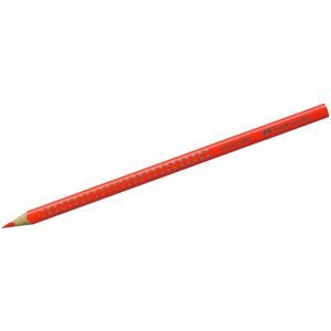 Faber-Castell GRIP orange 1pièce (S) Bleistift Farbe – Buntstifte (1 Stück (S), starr, orange, rot, rund)