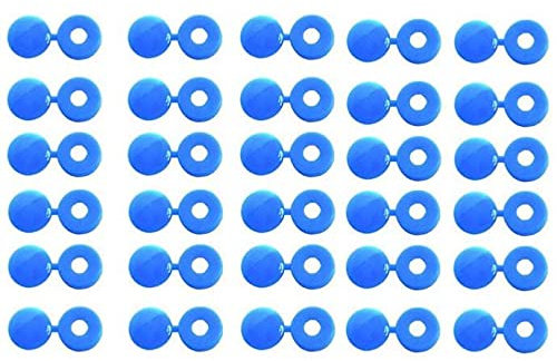 CAPUCHONS CACHE RIVETS BLEUS POUR PLAQUES D'IMMATRICULATION