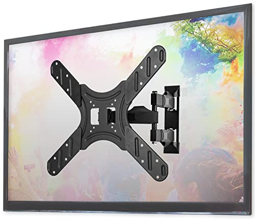 Duronic TV Wall Bracket TVB420 Mount TVs, Television Mounting Stand Cantilever Swivel, Mounted Brackets VESA for 17-60” Flat Screen T V LCD LED QLED