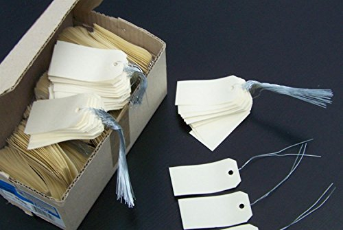 agipa 121315 Gepäckanhänger mit Draht, 120 x 57 mm, 1,000 Gepäckanhänger