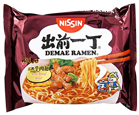 Nissin Instant Nudeln Demae Rind 100g, 30er Pack (30 x 100 g)