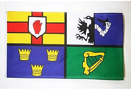 AZ FLAG - Flagge Irland 4 Provinzen - 150x90 cm - Irische Fahne 100% Polyester mit Messing-Ösen - 110g