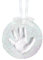 Pearhead Babyprints Baby's First Handprint or Footprint Ornament Kit, Easy No-Bake DIY Clay Kit, Christmas Baby Keepsake Gift, Glitter White