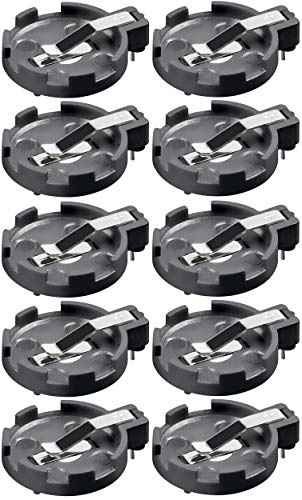 10er Set WireThinX Batteriehalter für Knopfzellen (CR2016, 2020, 2025, 2032) bis 20 mm mit Printanschluß