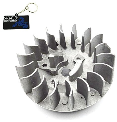 STONEDER Volant d'inertie pour Moteur 2 Temps 47 CC 49 CC pour Mini Moto Chinoise de Poche pour Dirt Bike Quad ATV Crosser Minimoto