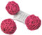 10 Stück Natur Wicker Rattan Kugeln Tischschmuck Hochzeit Party zum Aufhängen Wobble Ball Weihnachten Deko 5cm Rose Rot