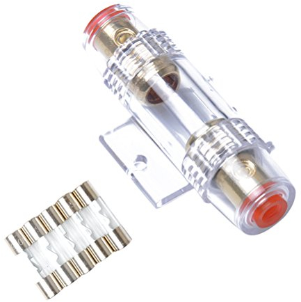 VORCOOL 4/8 Gauge AWG In-Line AGU Sicherungshalter mit 5 Stücke 60 Ampere Sicherungen