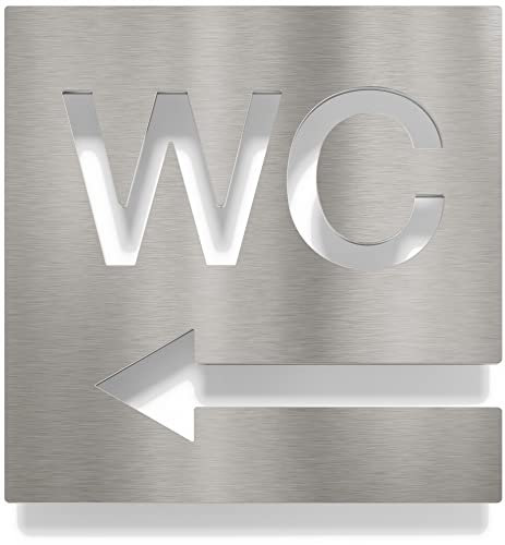 Numero civico 4 - acciaio inox - resistente alle intemperie - con materiale di montaggio - targhetta - N.04.E