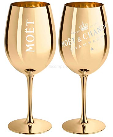 Moet & Chandon Champagne 1 verre or rose