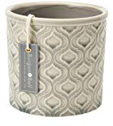 Burgon & Ball Venetian Glazed Ceramic Plant Pot, Small, Soft Grey