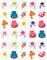 30-Uncut Edible Cupcake Toppers Baby Shark Collection