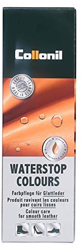 Collonil Waterstop Colours Schuhpflege für Glattleder 75 ml + Rema Ersatzschwammaufträger (724 Lack Schwarz)