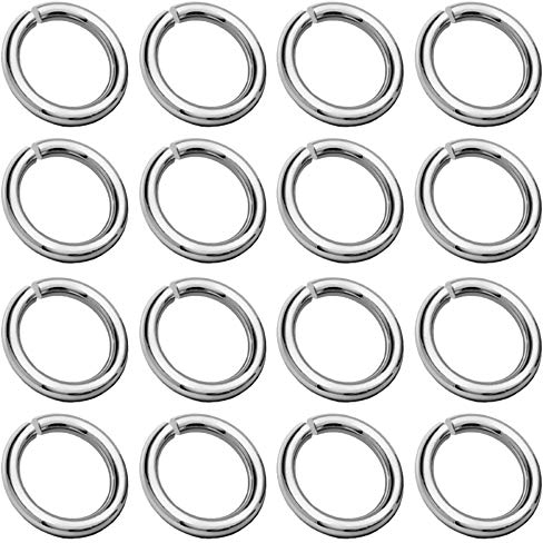 My-Bead 20 Stück Binderinge Biegeringe Ø 5mm x Ø 1mm Drahtstärke 925 Sterling Silber für Schmuckherstellung DIY