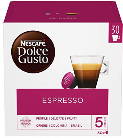 NESCAFÉ Dolce Gusto Espresso Coffee Pods, 30 Capsules (Pack of 3, Total 90 Capsules, 90 Servings)