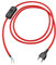 ledscom.de Euroconector tipo C con cable textil, conmutador, 2 m, rojo, 2 x 0,75 mm²