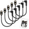 Chanzon UL Wires 9v Battery Power Supply Clip with 2.1mm x 5.5mm Right Angle Male DC Connector Plug Adapter I-type Plastic Holder 5pcs kit for Arduino LED Strip