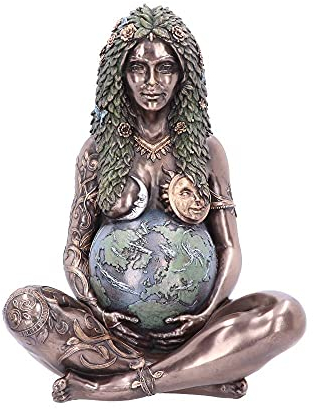 Nemesis Now Ethereal Gaia Art Statue Figur, Polyresin, Bronze, Mutter Erde, 30 cm