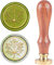 CRASPIRE Wachs-Siegel-Stempel, Siegelwachsstempel Ahornblatt Retro Holzstempel Wachssiegel 25 mm Abnehmbar Messingdichtung Holzgriff Für Umschläge Einladungen Hochzeit Verschönerung Flasche Dekoration