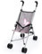 Bayer Design 30533AA Puppenbuggy, zusammenklappbar, Doppelräder, Sicherheitsgurt, aus Metall, Jeans-grau, Rosa