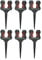 QYLJZB 6Pcs Pipe Support Hose Holder,Plastic Garden Hose Guide Spike, Black Smooth Roller Mechanism Keeps Garden Hose Out of Flower beds for Plant Protection